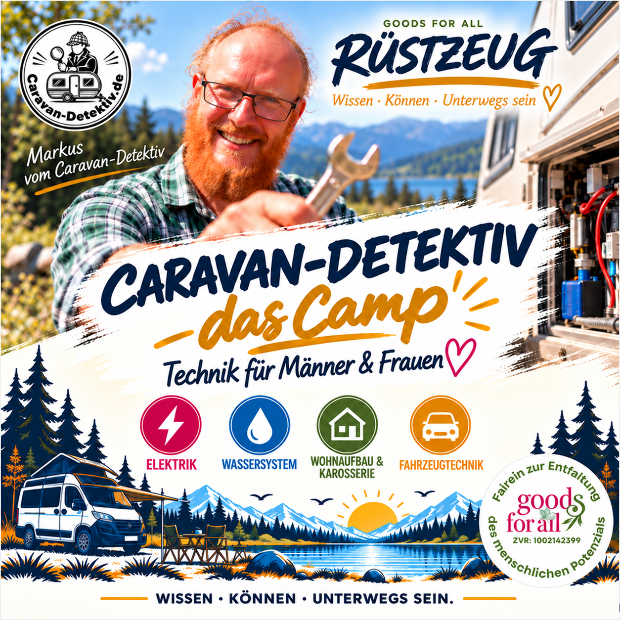 Technik-Camp für Frauen und Männer – gemeinsam Campertechnik verstehen